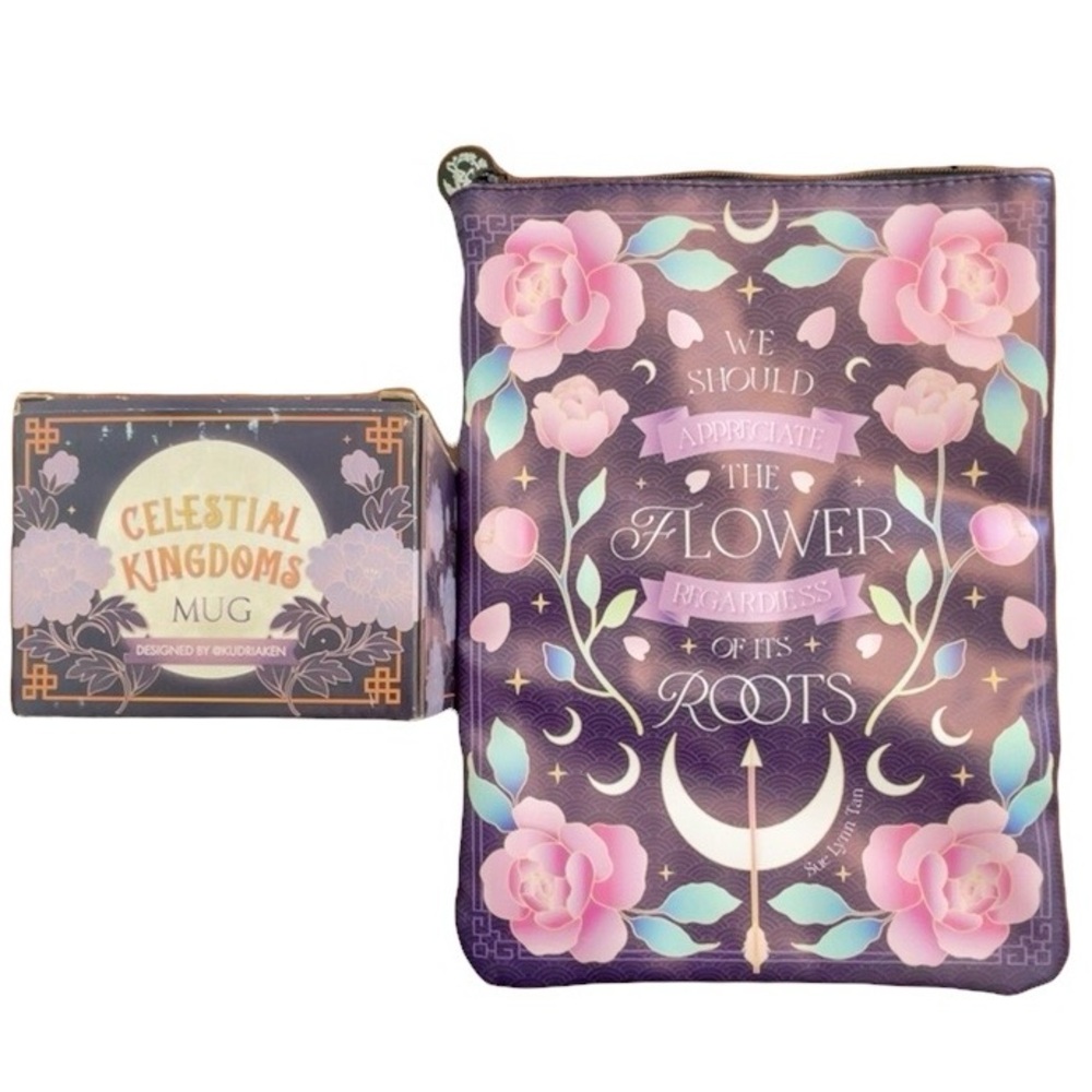 Fairy Loot Daughter of the Moon Goddess Sue Lynn Tan Mug & Tablet Pouch Bundle